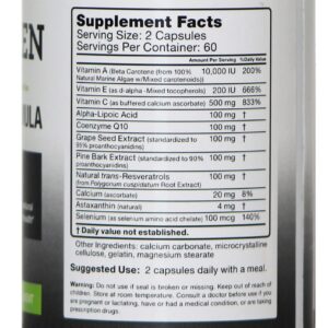 Antioxidant Formula Back Label (Print)