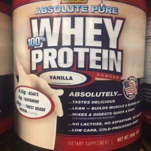 Absolute Pure Whey Vanilla Whey Protein 2lb
