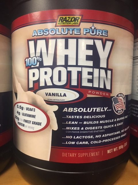 Absolute Pure Whey Vanilla Whey Protein 2lb