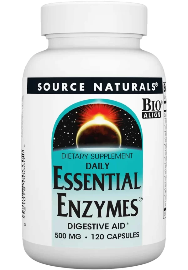 Source Natures Essential Enzymes 120 Caps
