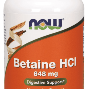 Now Betaine HCL 648mg 120 capsules