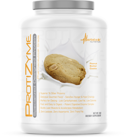 Metabolic Nutrition Protizyme Whey Protein 2lbs Peanut Butter Cookie