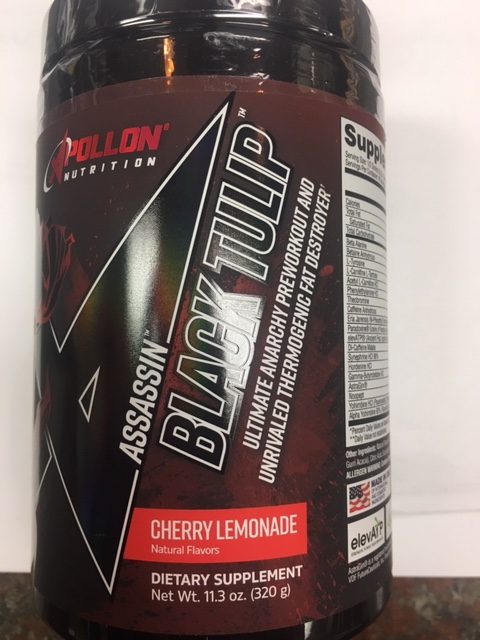Apollon Assassin pre-workout Black Tulip Cherry Lemonade
